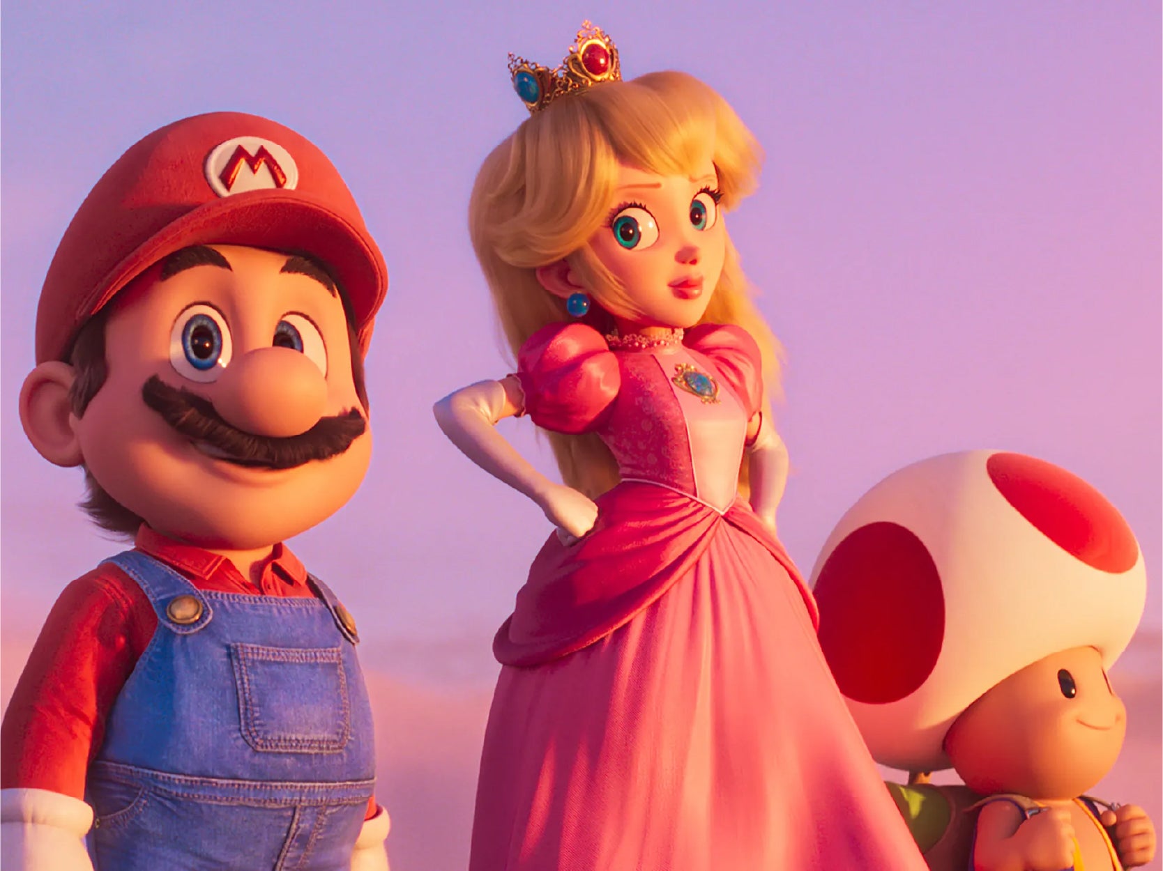 A promotional image for the Super MArio Galaxy Movie.