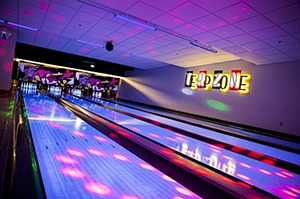 Cosmic Bowling with Neon Lights